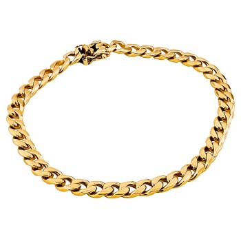 9ct gold 17g 8 inch curb Bracelet